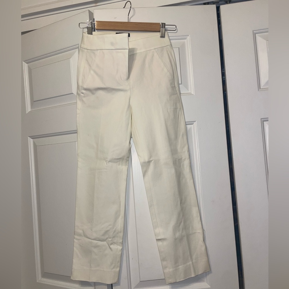 Jcrew petite ankle white pants - Picture 1 of 3